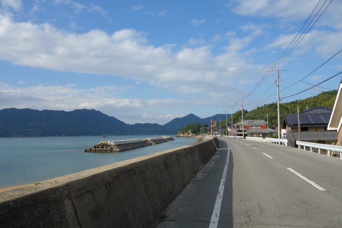 自転車旅行　岩城島の風景