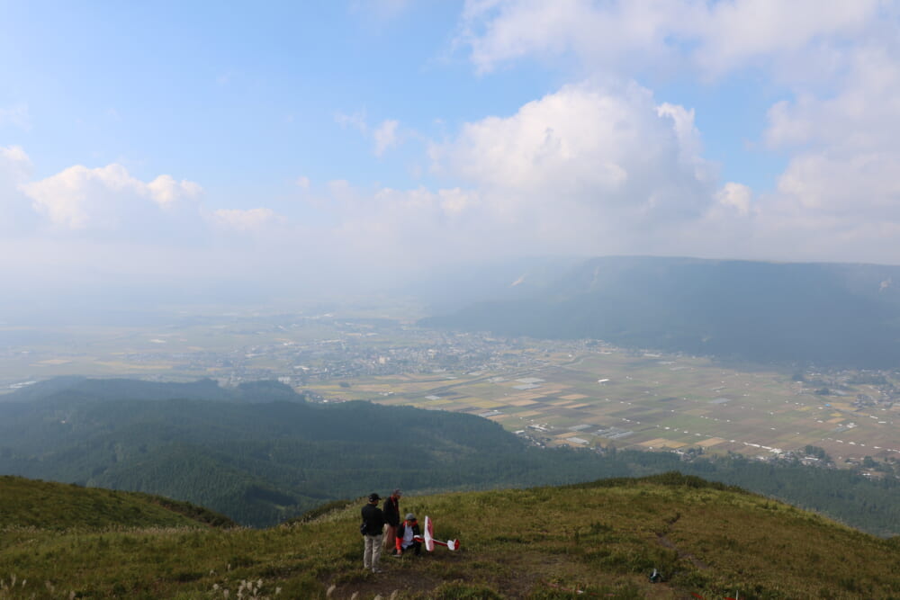 阿蘇大観峰からの景色