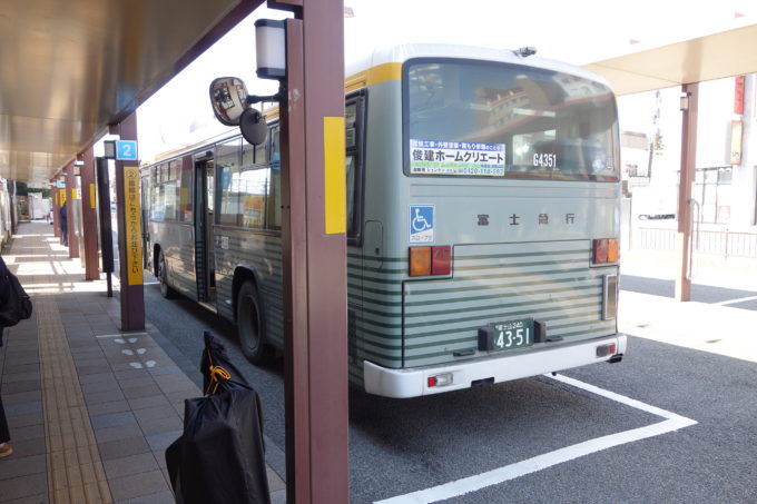 御殿場駅から出る富士急バス