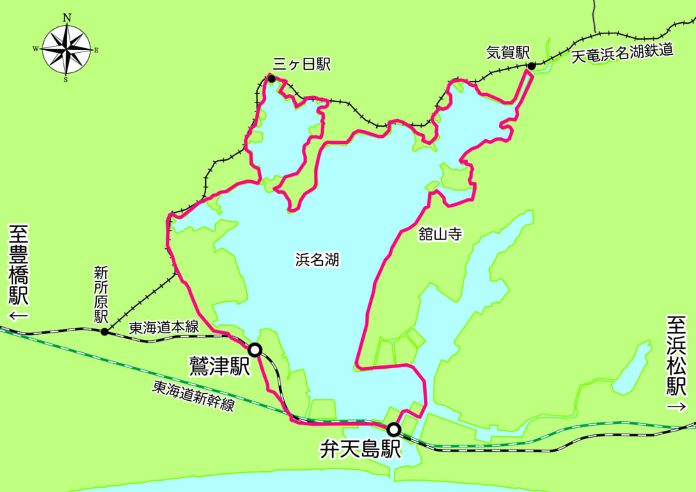 自転車で浜名湖一周「ハマイチ」へのアクセス・スタート駅を解説！