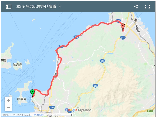 はまかぜ海道 自転車で走ってきた 松山 今治サイクリング 海道6 7 じてりん 自転車初心者輪行計画