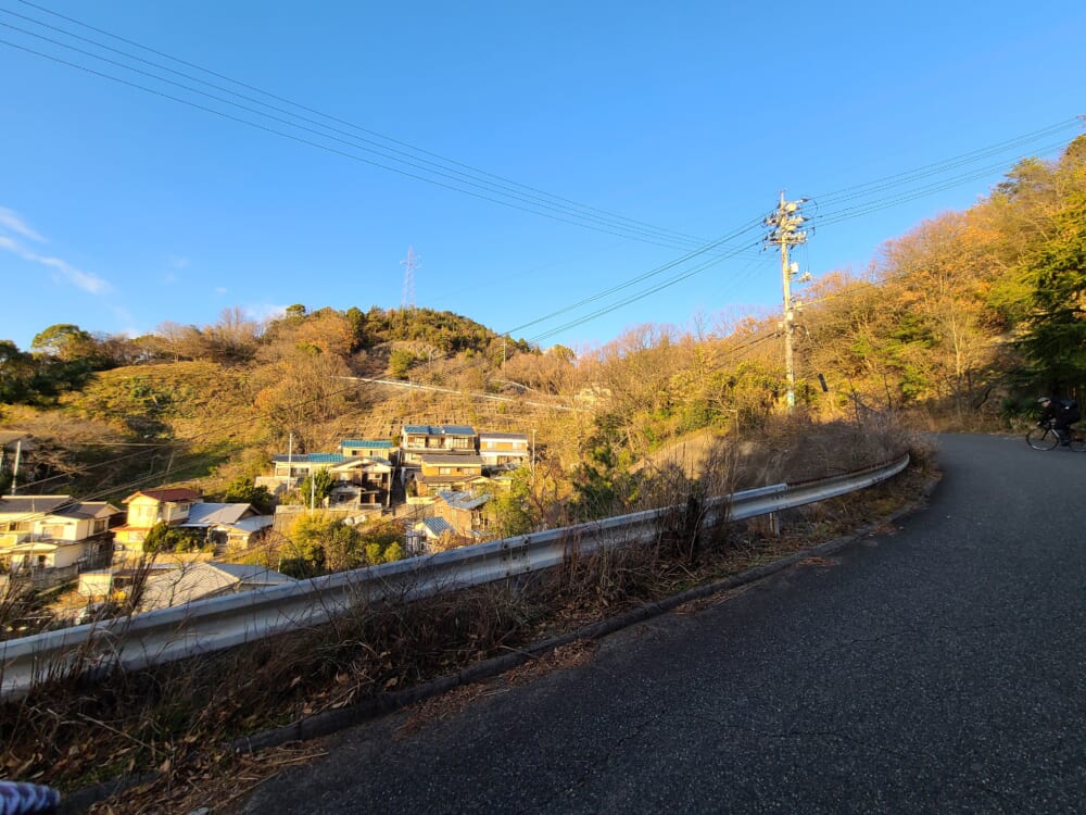 因島公園への坂道