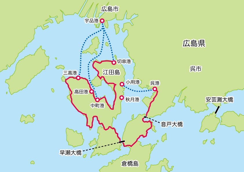 かきしま海道の地図