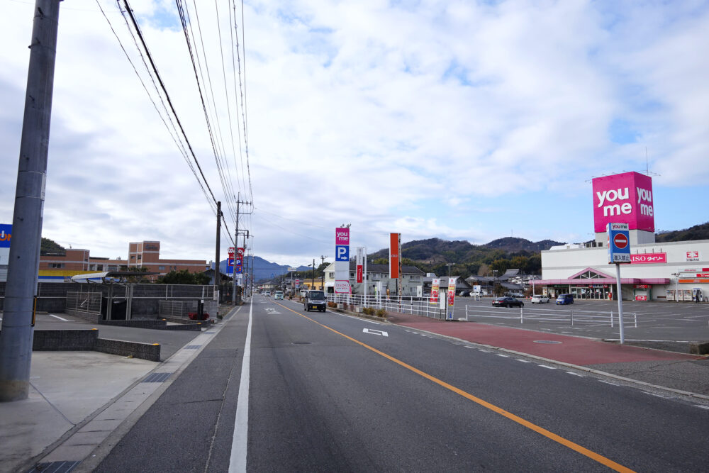 江田島中心部の道路