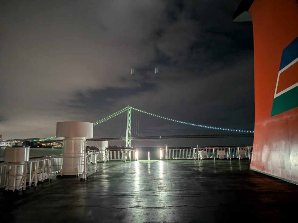 明石海峡大橋の夜景