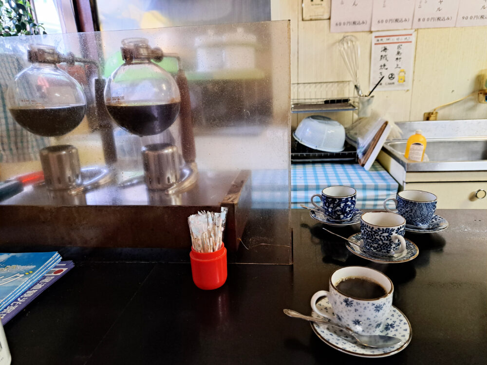 しまなみ海道因島のお好み焼き「いんおこ」　食後のコーヒー