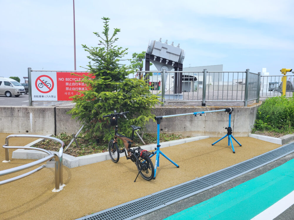 来島海峡サービスエリアの駐車場