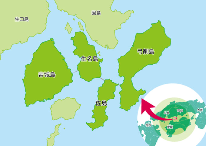 ゆめしま海道の地図